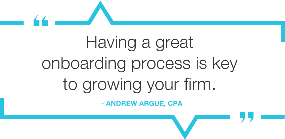 quote image having a great onboarding process is key to growing your firm