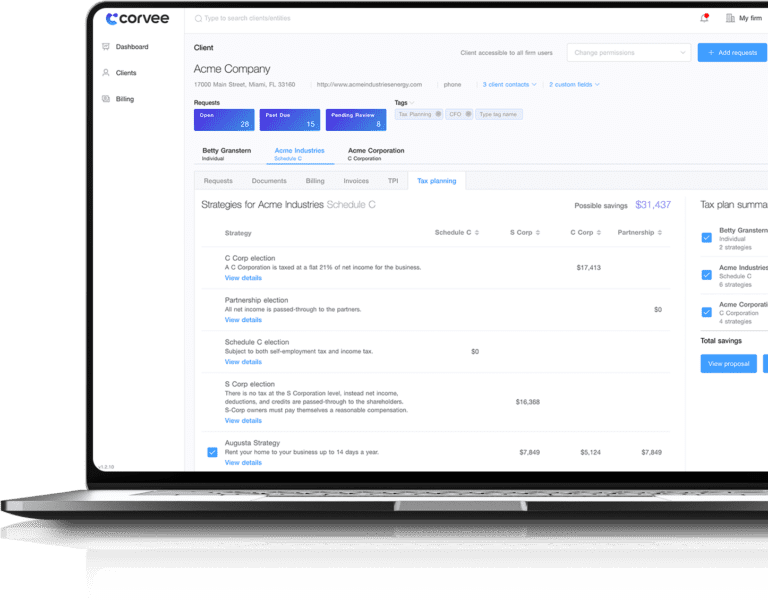 Financial Advisor Tax Planning Software