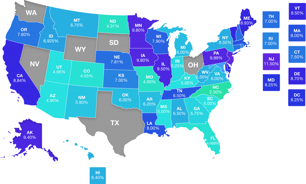 Estimate Tax in 52 States and Localities